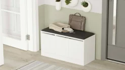 Scarpiera 3 ante bianca 89x45h cm - Corniola