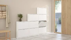 Scarpiera 4 ante bianca 70x162h cm - Desideria
