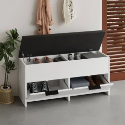 Scarpiera 3 ante bianca 106x50h cm - Tapah