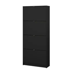Scarpiera 4 ante nera 70x162h cm - Epidoto