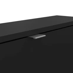 Scarpiera 3 ante nera 70x123h cm in legno - Aran