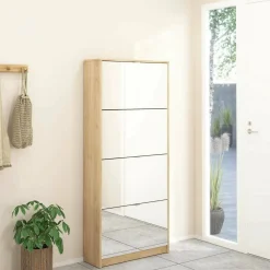 Scarpiera 4 ante rovere 70x162h cm - Aepytus