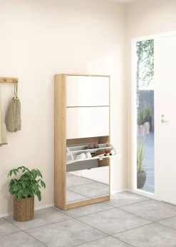 Scarpiera 4 ante rovere 70x162h cm - Aepytus