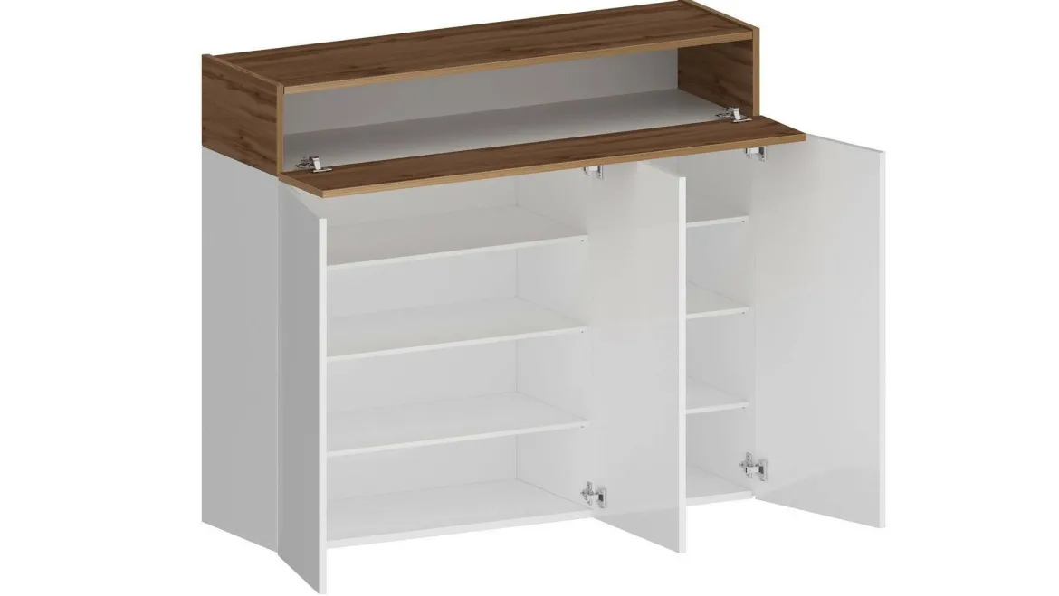 Scarpiera 4 ante rovere 114x100h cm - Griselda