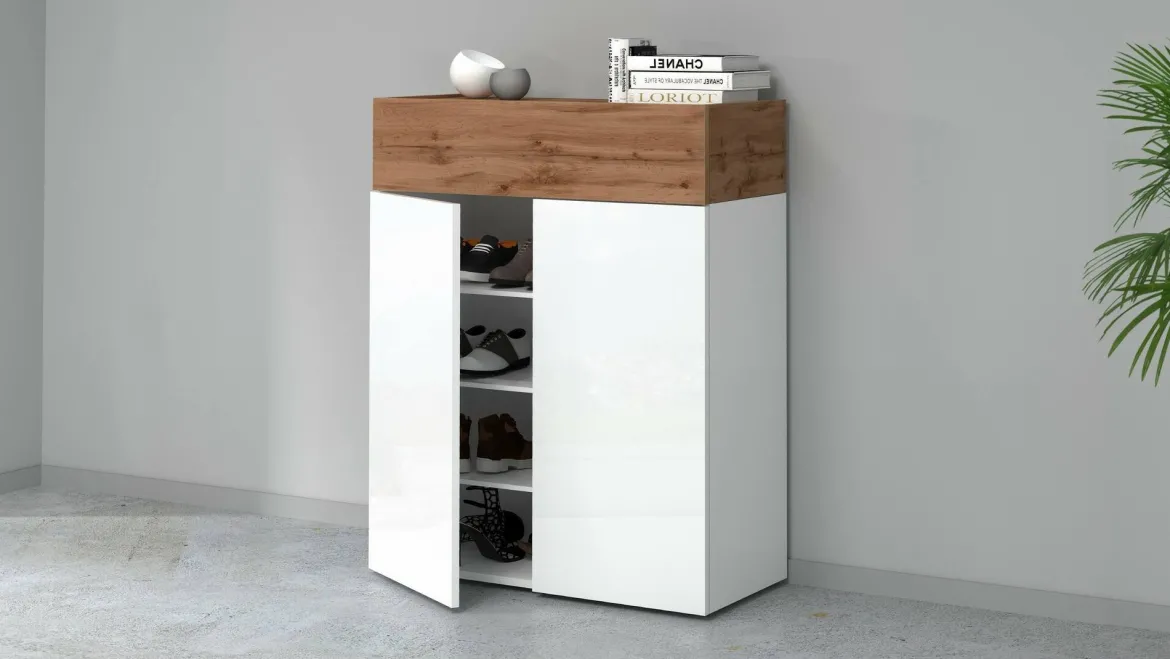 Scarpiera 3 ante rovere 76x100h cm - Nala