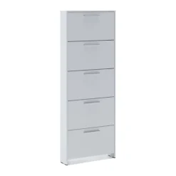 Scarpiera apertura abatible bianca 68x187h cm - Campania