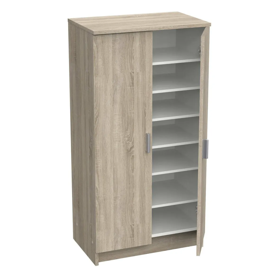Scarpiera basic 2 ante rovere 54x108h cm - Abram