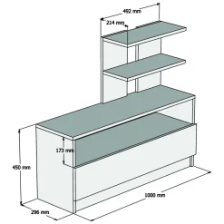 Scarpiera Bianco 4 Ripiani 12 Paia 100x30x85h cm, Un'anta - Sinni
