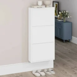 Scarpiera Dpapi, 50x15h103 cm, Bianco