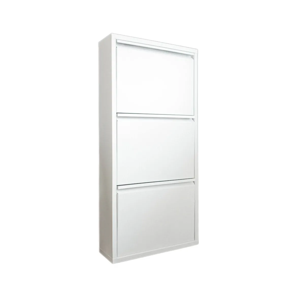 Scarpiera funzionale 3 ante bianca 50x104h cm in metallo - Alexa
