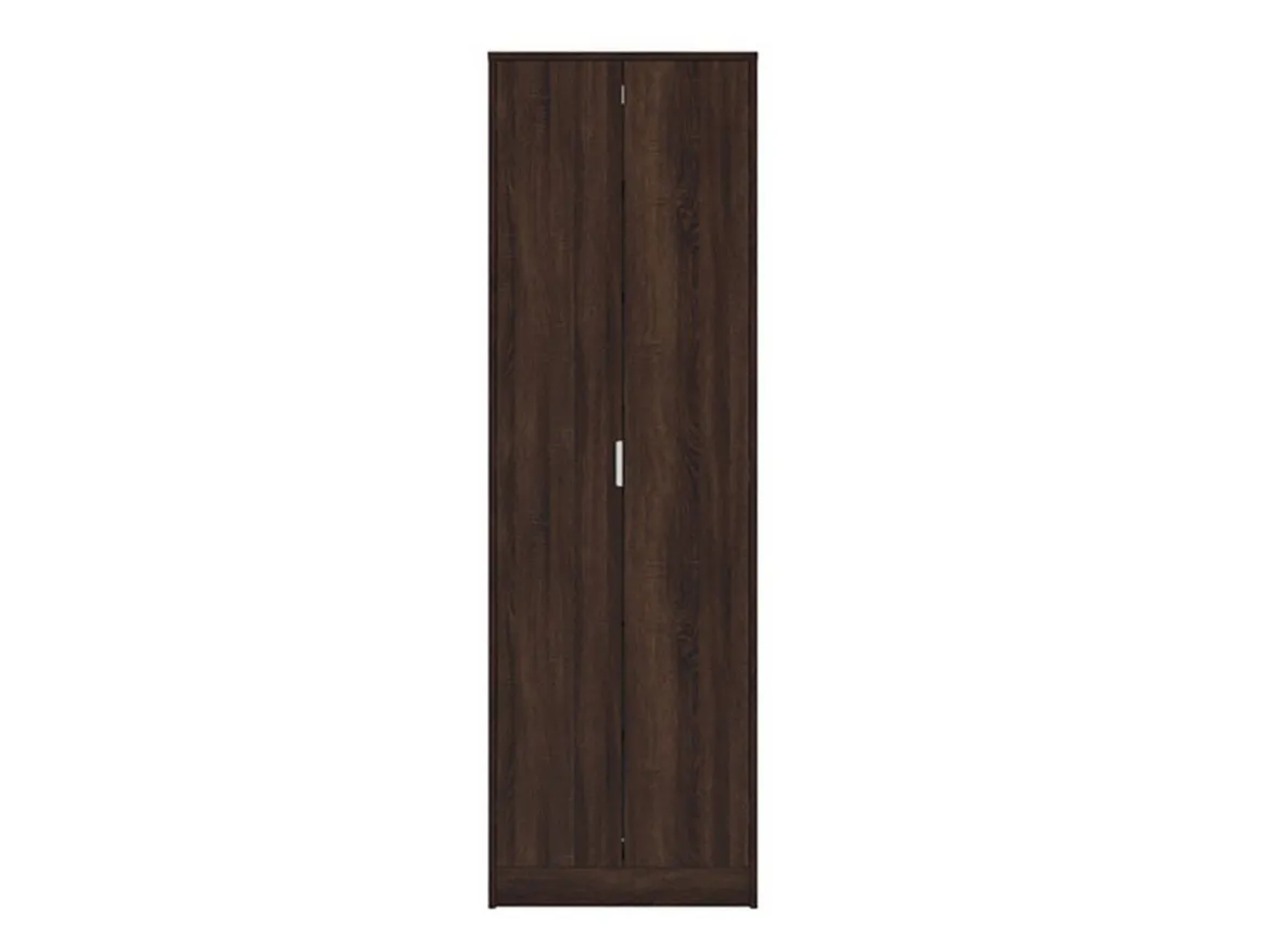 Scarpiera Marrone Noce 6 Ripiani 2 Ante 60x33x191.5h cm, Maniglie Incluse - Delizia