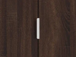 Scarpiera Marrone Noce 6 Ripiani 2 Ante 60x33x191.5h cm, Maniglie Incluse - Delizia