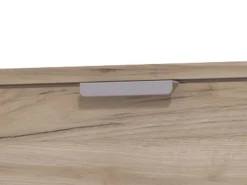 Scarpiera Marrone Rovere Scuro un Ripiano 4 Ante 58x18x155.5h cm, kit Fissaggio a Muro Incluso - Pesche