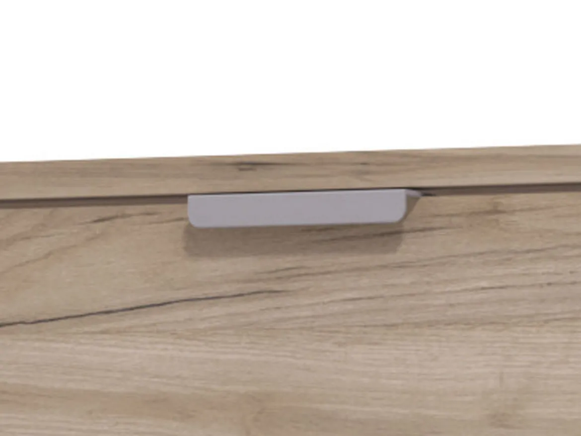 Scarpiera Marrone Rovere Scuro un Ripiano 4 Ante 58x18x155.5h cm, kit Fissaggio a Muro Incluso - Pesche