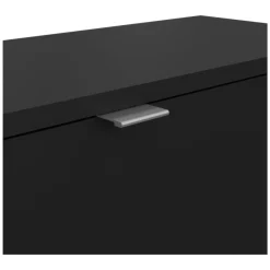 Scarpiera Nero Colore Ante Nero 70.3x24.05x41.8h cm, - Ordona