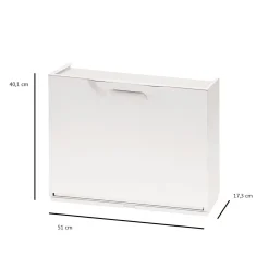 Scarpiera 6 paia bianca 51x40h cm - Avon