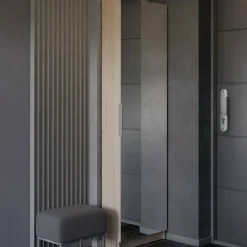 Scarpiera 12 paia rovere 50x180h cm - Baucina