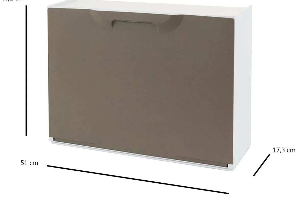 Scarpiera 6 paia tortora 51x40h cm - Avon