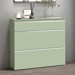 Scarpiera Verde 9 Ripiani 16 Paia 120x26.5x108h cm, 9 Vani - Marconi