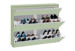 Scarpiera Verde 9 Ripiani 16 Paia 120x26.5x108h cm, 9 Vani - Marconi