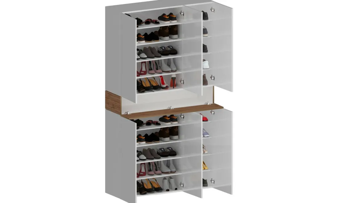 Scarpiera XL 7 ante rovere 114x200h cm - Charoite