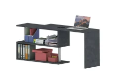 Scrivania angolare antracite 120x50cm - Topazio
