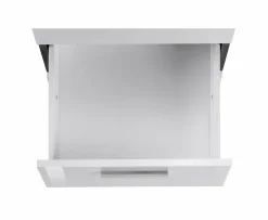 Scrivania angolare ardesia e bianca lucida 180x60cm con 3 cassetti - Ascuby