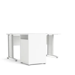 Scrivania angolare bianca 159x150cm da ufficio - Alfango