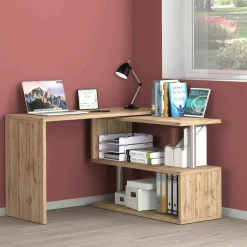 Scrivania angolare rovere 120x50cm - Topazio