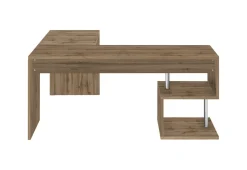 Scrivania angolare rovere 180x60cm con 3 cassetti - Ascuby