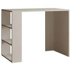 Scrivania Beige 3 Ripiani 3 Vani 90x50x70h cm, con Libreria - Torrile