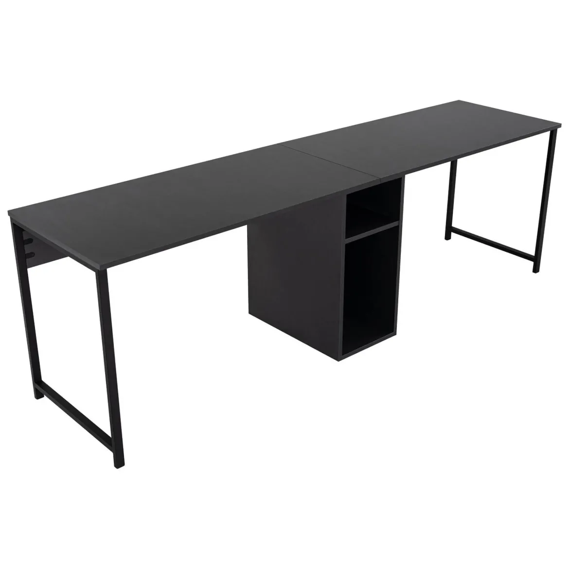 Scrivania lineare antracite 240x60cm - Violet