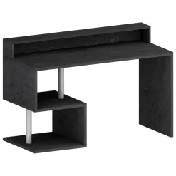 Scrivania lineare ardesia 140x60cm con supporto computer - Yemyin