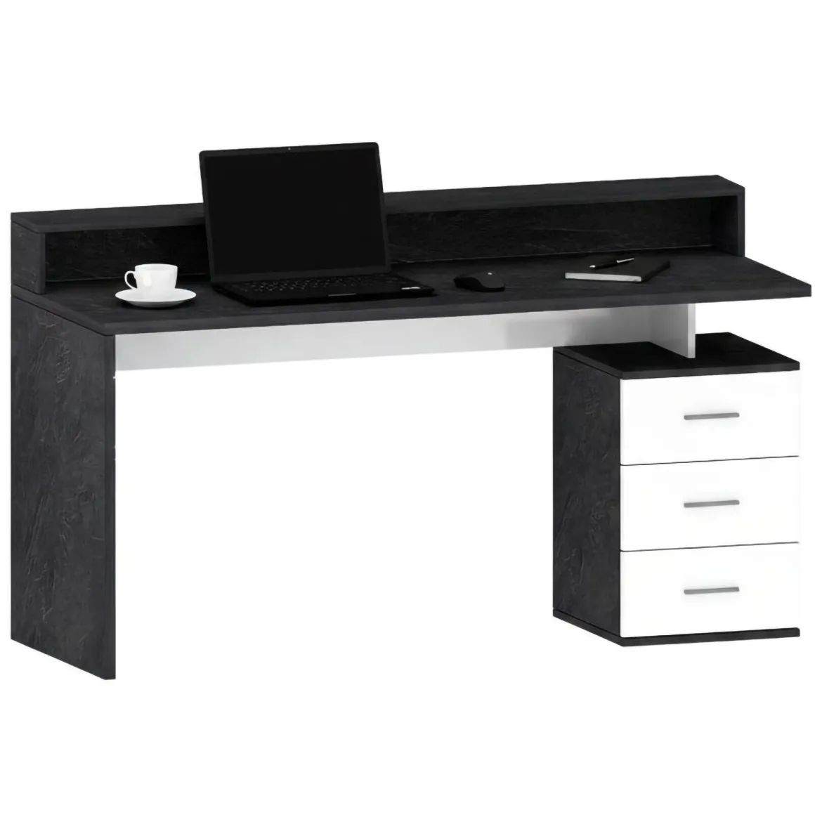Scrivania lineare ardesia 160x90cm in legno - Flaminia