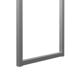 Scrivania lineare bianca e grigia 101x40cm con 2 cassetti - Anavi