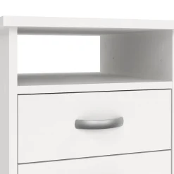 Scrivania lineare bianca 109x48cm in legno - Amor