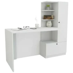 Scrivania lineare bianca 120x80cm - Alfangor