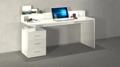 Scrivania lineare bianca 180x60cm - Arre