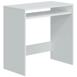 Scrivania lineare bianca 90x40cm con libreria - Riad