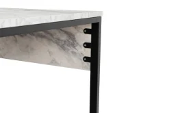 Scrivania lineare marmo e nera 240x60cm - Violet