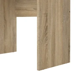 Scrivania lineare quercia e bianca 120x48cm con 3 cassetti - Andre