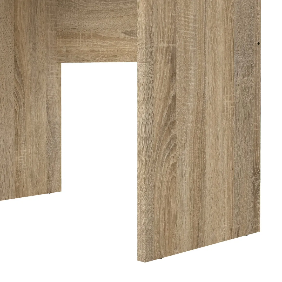 Scrivania lineare quercia e bianca 120x48cm con 3 cassetti - Andre