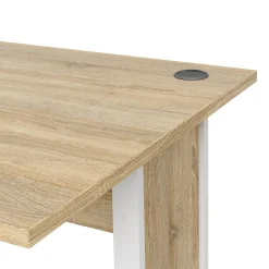 Scrivania lineare quercia e bianca 150x80cm - Gonu