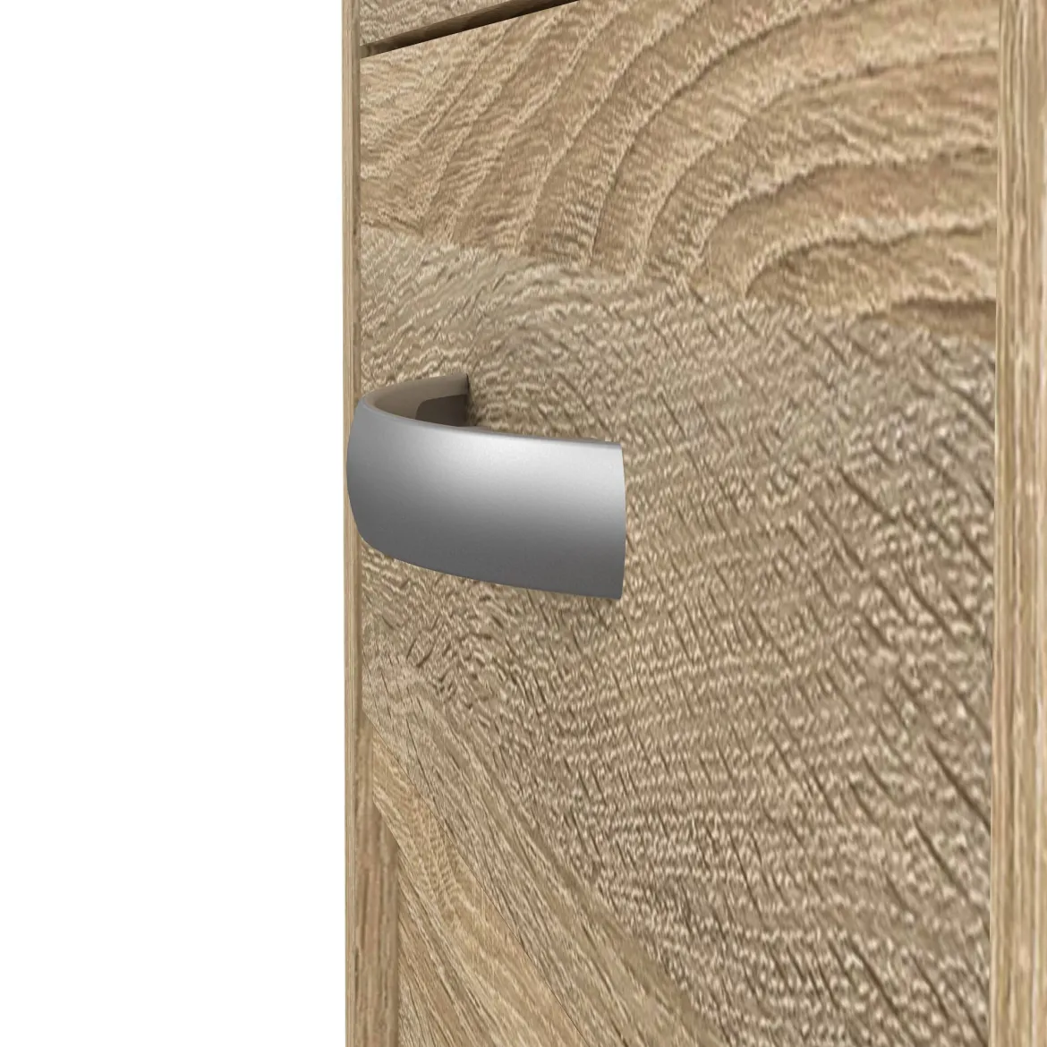 Scrivania lineare quercia 109x48cm con 4 cassetti - Amor