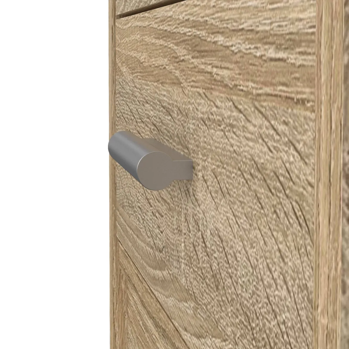 Scrivania lineare quercia 110x48cm con 4 cassetti - Appollo