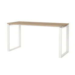 Scrivania lineare rovere e bianca 150x60cm - Arignano