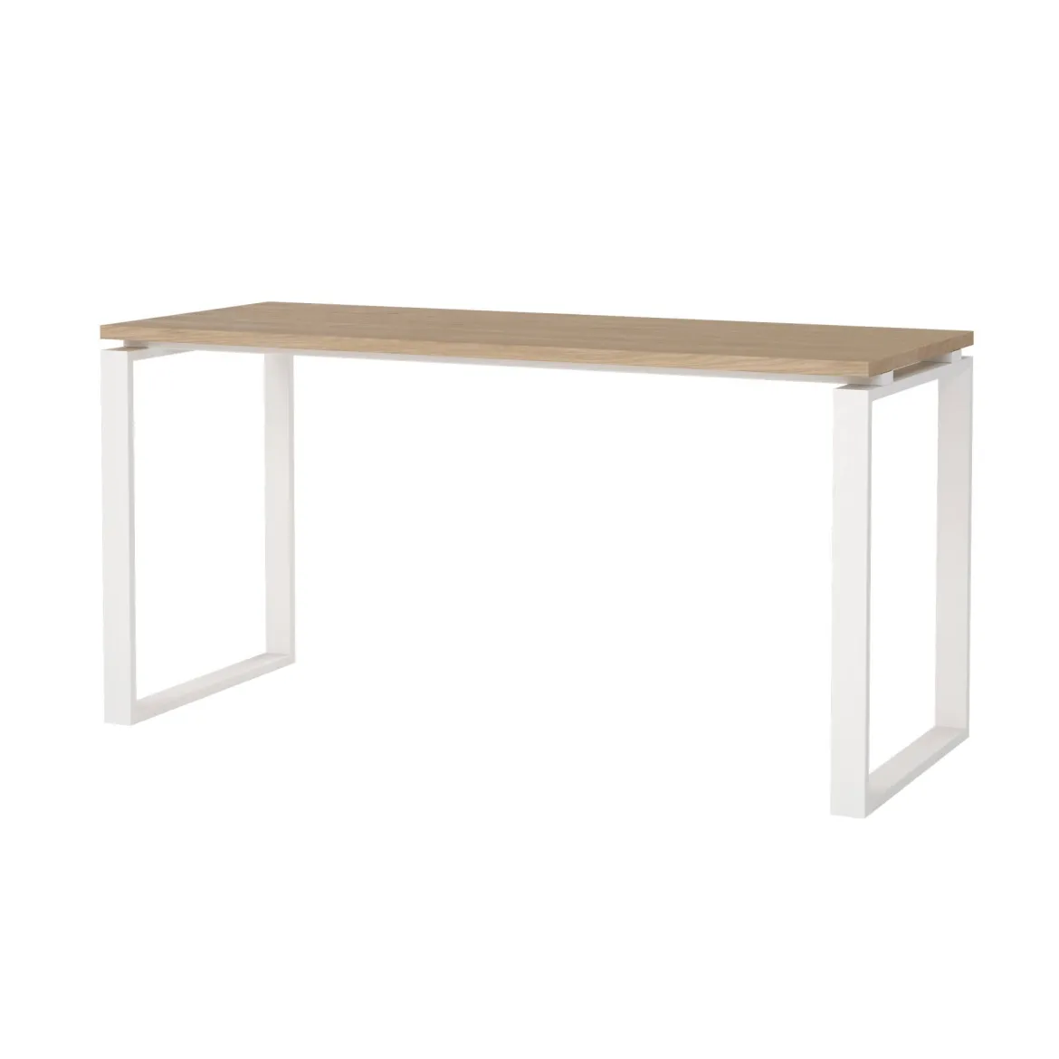 Scrivania lineare rovere e bianca 150x60cm - Arignano