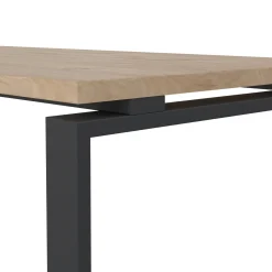 Scrivania lineare rovere e grigia 150x99cm con 3 cassetti - Medard
