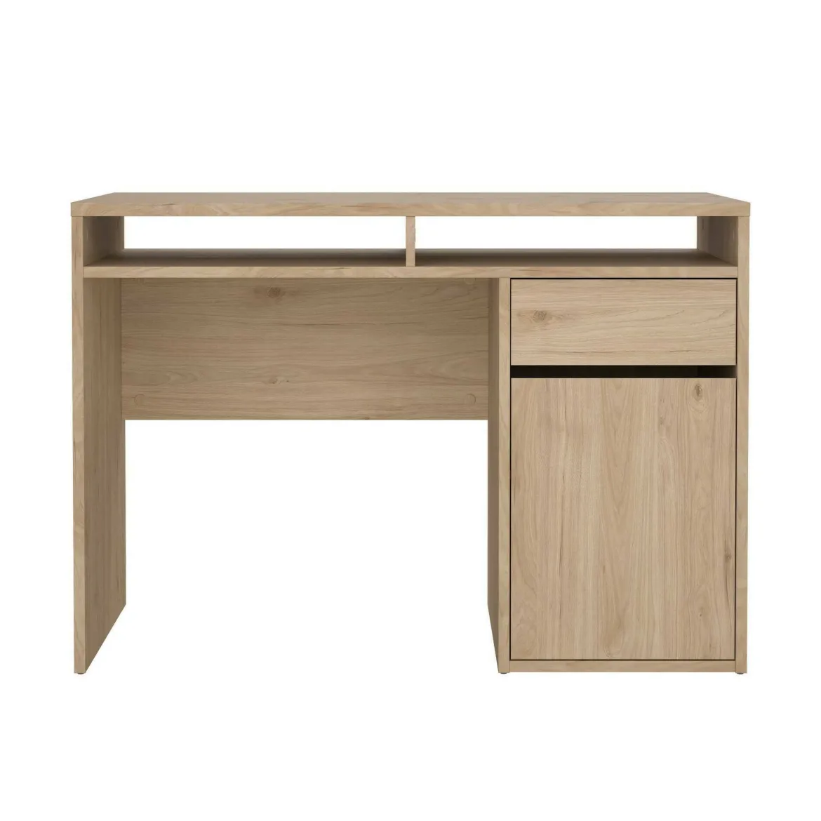 Scrivania lineare rovere 110x48cm con 3 cassetti - Huaning