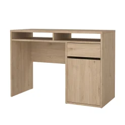 Scrivania lineare rovere 110x48cm con 3 cassetti - Huaning